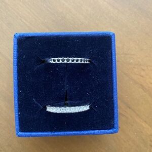 Swarovski Two Stackable Rings Size 58
